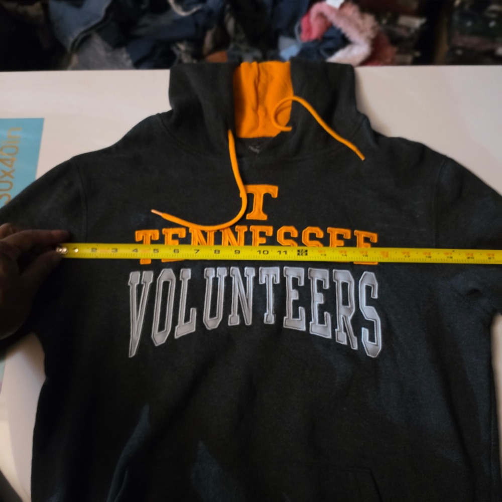 Colosseum Tennessee Volunteers Hoodie Mens Medium Charcoal Gray NCAA Sweatshirt - Picture 3 of 6